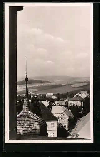 AK Horicky, Blick vom Kirchturm