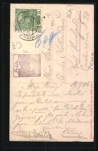 AK Peklo, Häuser aus der Vogelschau