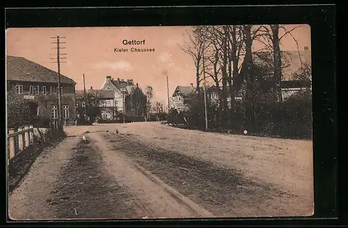 AK Gettorf, Blick in die Kieler Chaussee