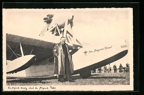 AK Wasserflugzeug Das fliegende Kreuz, Dornier