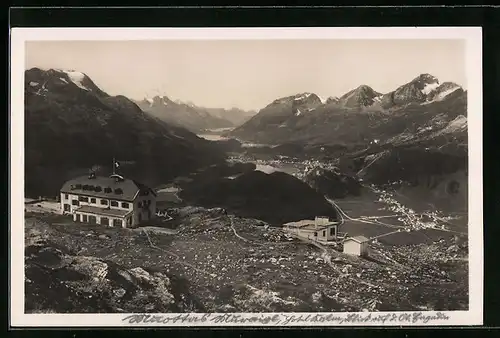 AK Muottas-Kulm, Blick auf das Oberengadin