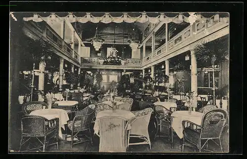 AK Bremen, Cafe Kaiser Friedrich, Herdentorsteinweg 13 /14, Innenansicht