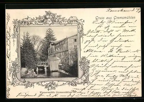 AK Gremsmühlen, Die Wassermühle