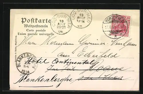 AK Norderney, Partie in der Kaiserstrasse