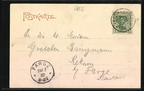 AK Rechtenfleth, Hermann Allmer`s Marschenheim, Der Antikensaal, Innenansicht