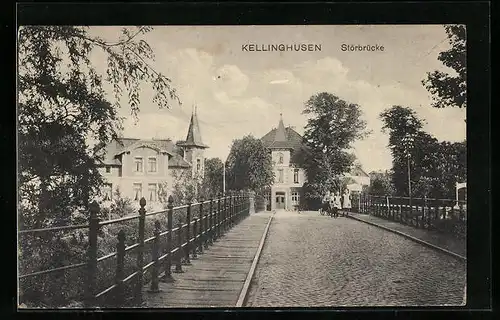 AK Kellinghusen, Partie an der Störbrücke