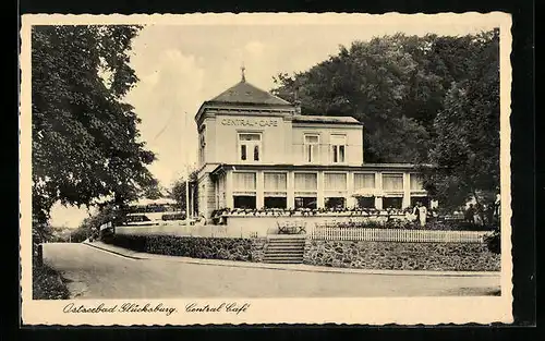 AK Glücksburg, Central Café mit Terrasse