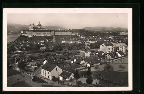 AK Melk a. d. Donau, Panorama mit dem Stift