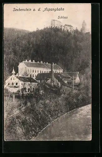 AK Seebenstein a. d. Aspangbahn, Blick auf das Schloss