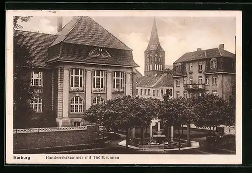 AK Hamburg, Handwerkskammer mit Thörlbrunnen