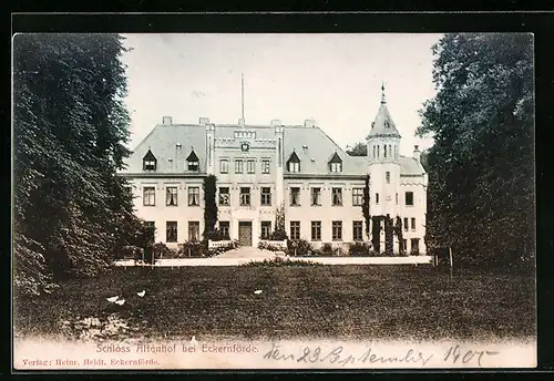 AK Altenhof bei Eckernförde, Schloss Altenhof mit Park