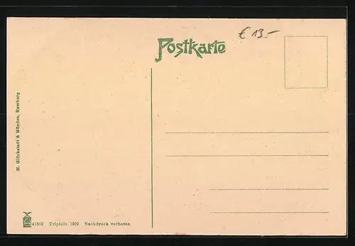 AK Rendsburg, Ansicht der Grafenstrasse, Litfassäule