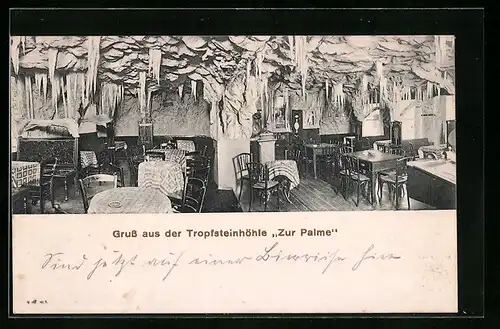 AK Rendsburg, Restaurant Tropfsteinhöhle Zur Palme, Grafenstrasse 11