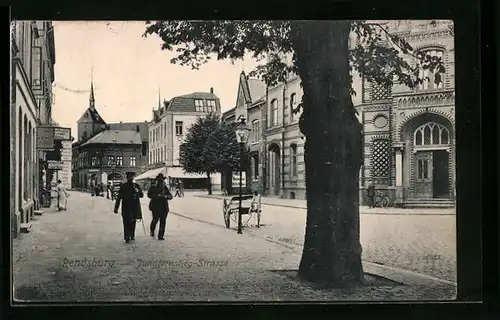 AK Rendsburg, Partie in der Jungfernstieg-Strasse