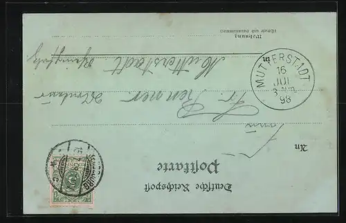 Mondschein-AK Rendsburg, Partie an der Schleuse