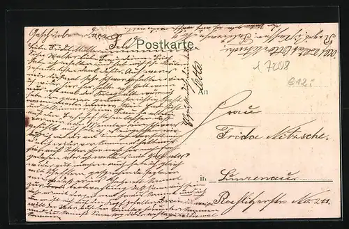 AK Regis Bez. Leipzig, Strassenpartie, Kirchturm