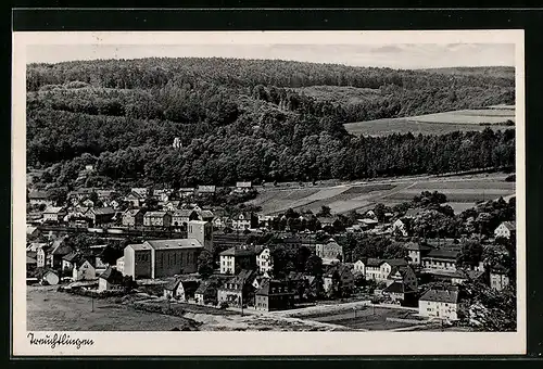 AK Treuchtlingen, Ortsansicht aus der Vogelschau