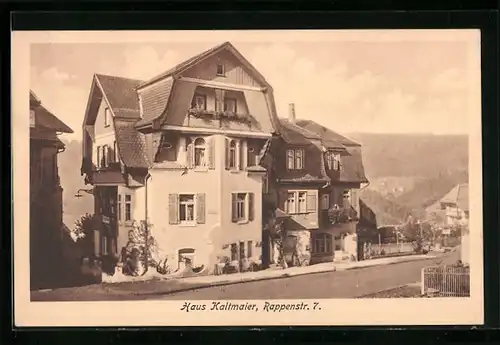 AK Freudenstadt, Pension, Haus Kaltmaier, Rappenstrasse 7