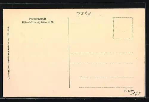 AK Freudenstadt, Pension, Haus Kaltmaier, Rappenstrasse 7