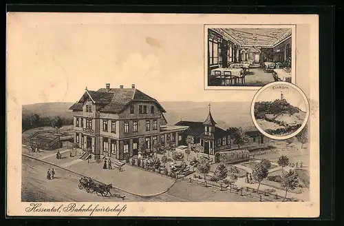 AK Hessental, Bahnhofswirtschaft, Inneres Saal, Einkorn