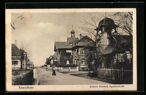 AK Essen /Ruhr, Kolonie Altenhof, Agathenstrasse