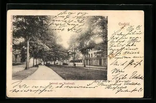 AK Crefeld, Ostwall am Nordwall
