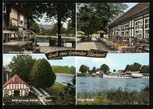 AK Grohnde, Gasthof Grohnder Fährhaus, Weserpartie