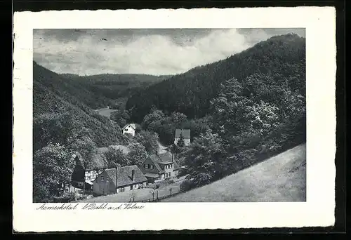 AK Dahl / Volme, Asmecketal aus der Vogelschau