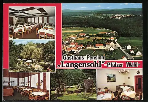 AK Trippstadt-Langensohl /Pfälzer Wald, Gasthaus-Pension Langensohl, Walter Emrich