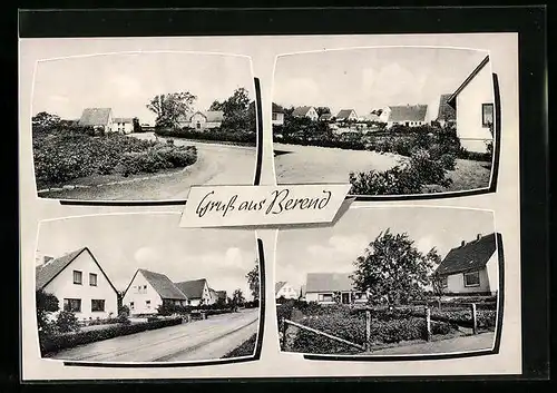 AK Berend über Schleswig, Ortspartien mit Häusern