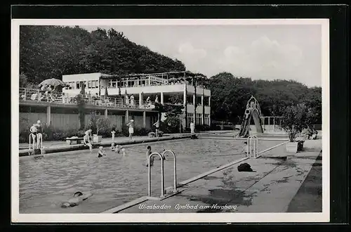 AK Wiesbaden, Opelbad am Neroberg