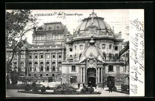 AK Wiesbaden, Theater-Foyer