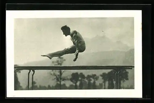 AK Luzern, Eidg. Turnfest 1928, Turner am Barren