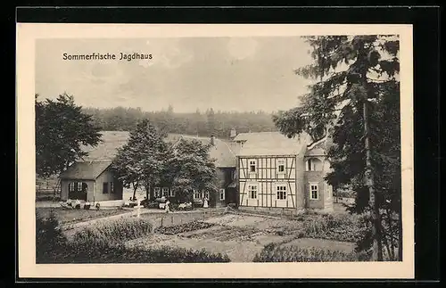 AK Fredeburg i. W., Sommerfrische Jagdhaus mit Garten