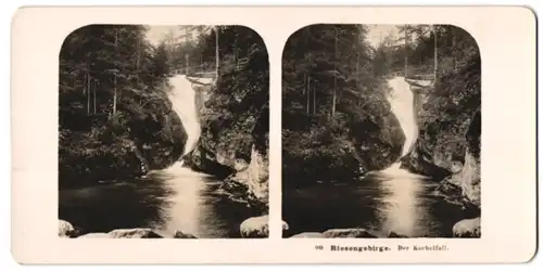 Stereo-Fotografie NPG, Berlin-Steglitz, Ansicht Schreiberhau, Kochelfall, Wasserfall