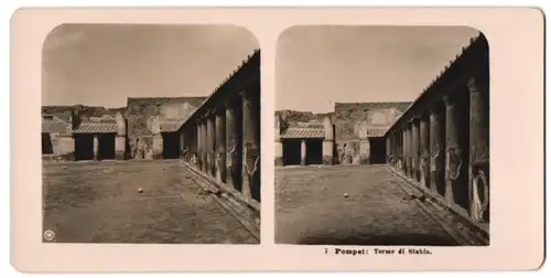 Stereo-Fotografie NPG, Berlin-Steglitz, Ansicht Pompeji, Terme di Stabia