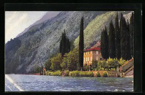 Künstler-AK Photochromie Serie 192, Nr. 3283: Oria, Villa Marchese-Brusati, Lago di Lugano
