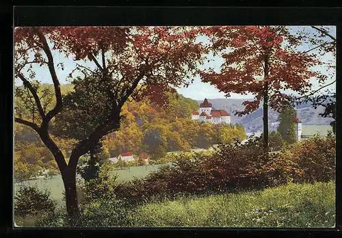 Künstler-AK Photochromie Serie III, Durchblick zum Schloss Kuckuckstein