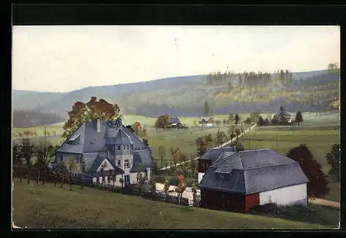 Künstler-AK Photochromie Serie III, Rehefelder Tal, Heim Jägerhof
