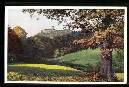 Künstler-AK Photochromie Serie 346, Nr. 5011: Blick zum Schloss