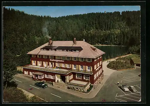 AK Kappelrodeck, Berg-Hotel-Mummelsee aus der Vogelschau