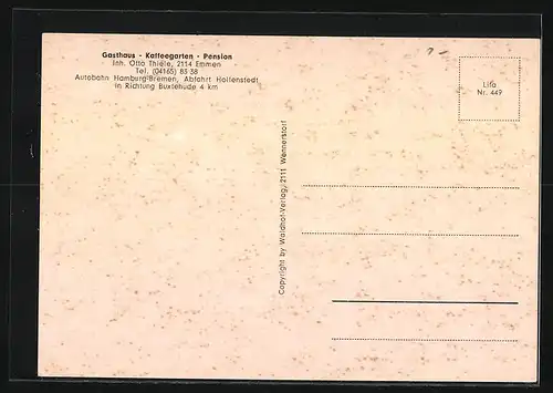 AK Emmen, Gasthaus Kaffeegarten Pension Otto Thiele