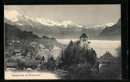 AK Ringgenberg, Ortspartie am Brienzersee