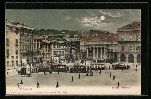 AK Genova, Piazza Deferrari e Tramways