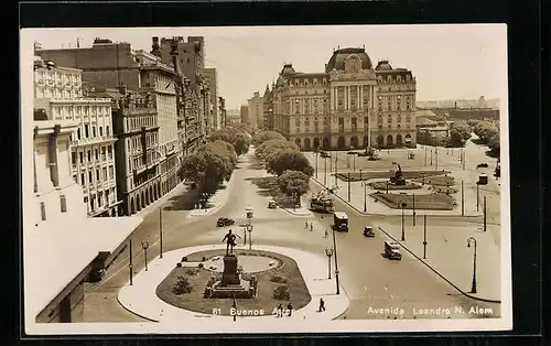 AK Buenos Aires, Avenida Leandro N. Alem, Tramway