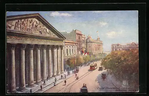 AK Buenos Aires, Calle Rivadavia, Tramway