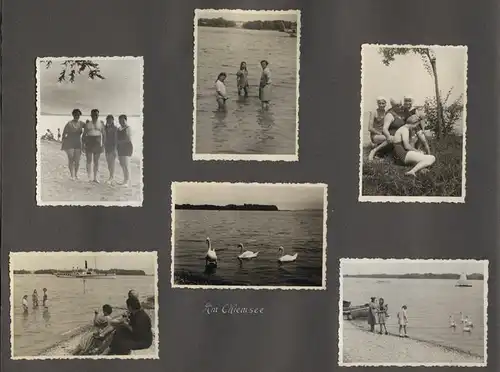 Fotoalbum mit 175 Fotografien, Ansicht Unterwössen, 1939 Mädchen Hildegard im Chiemgau, Landschaften, Mode der zeit