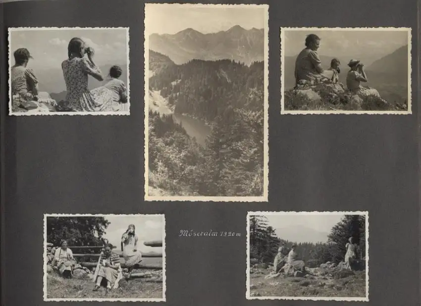 Fotoalbum mit 175 Fotografien, Ansicht Unterwössen, 1939 Mädchen Hildegard im Chiemgau, Landschaften, Mode der zeit 17