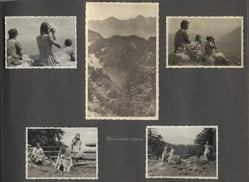 Fotoalbum mit 175 Fotografien, Ansicht Unterwössen, 1939 Mädchen Hildegard im Chiemgau, Landschaften, Mode der zeit 17