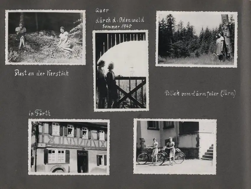 Fotoalbum mit 175 Fotografien, Ansicht Unterwössen, 1939 Mädchen Hildegard im Chiemgau, Landschaften, Mode der zeit 25